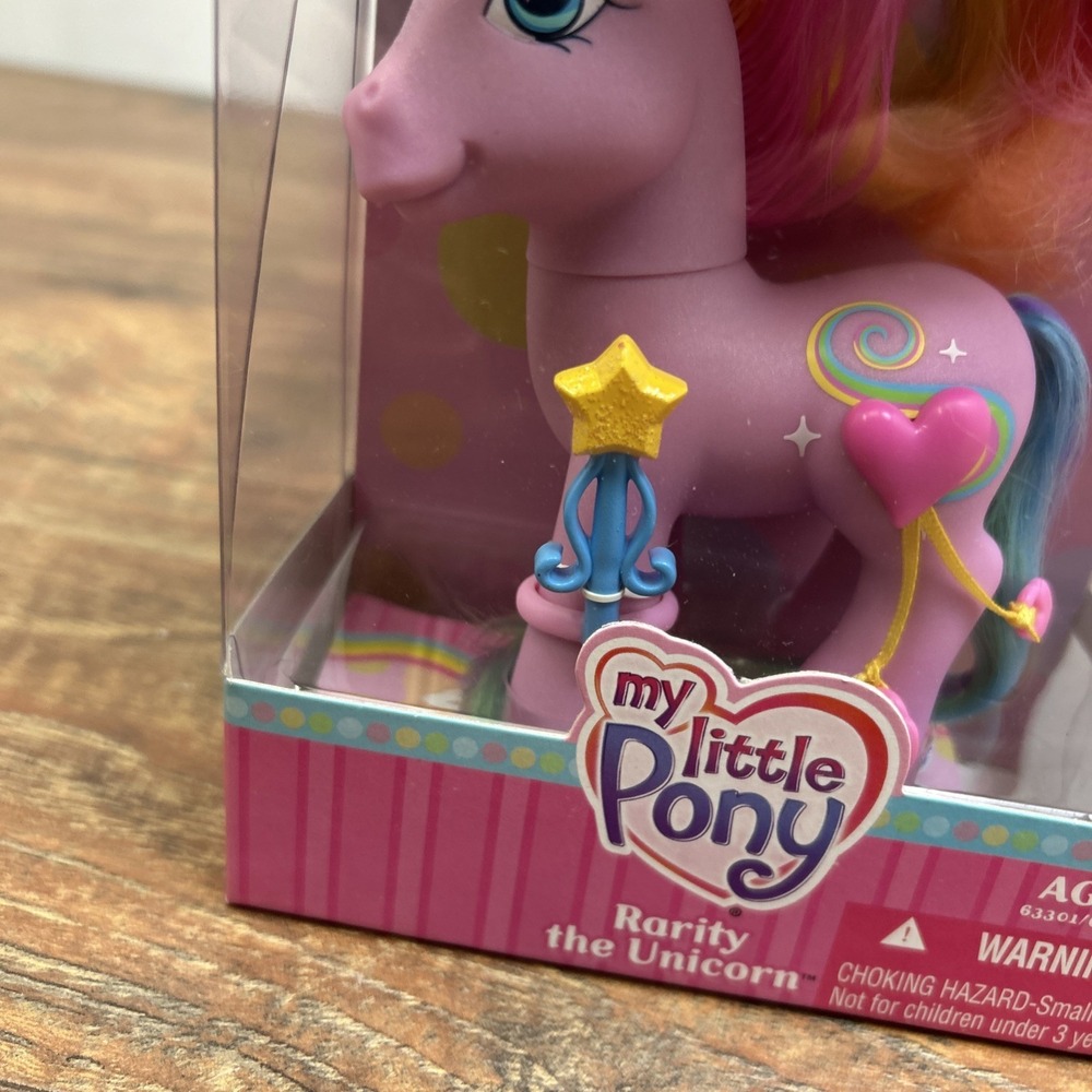Hasbro My Little Pony Rarity the Unicorn 25th Birthday Celebration G3 2007 New - Picture 5 of 13